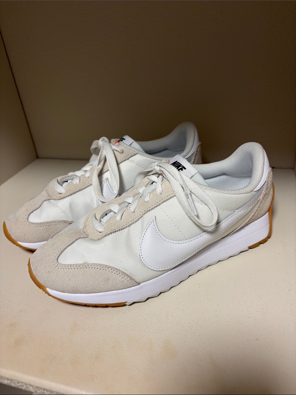 Nike Pacific Cream & White Classic Runner Sneakers